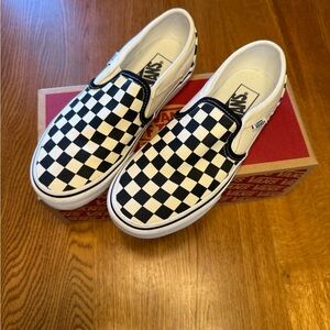 Vans checkerboard black and white Asher